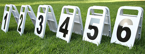 Jump Numbers / Dressage Letters