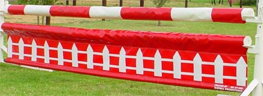 Picket Fence - Red & White