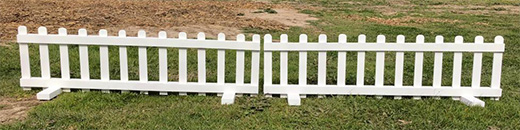 Wood Free Standing Picket Fence